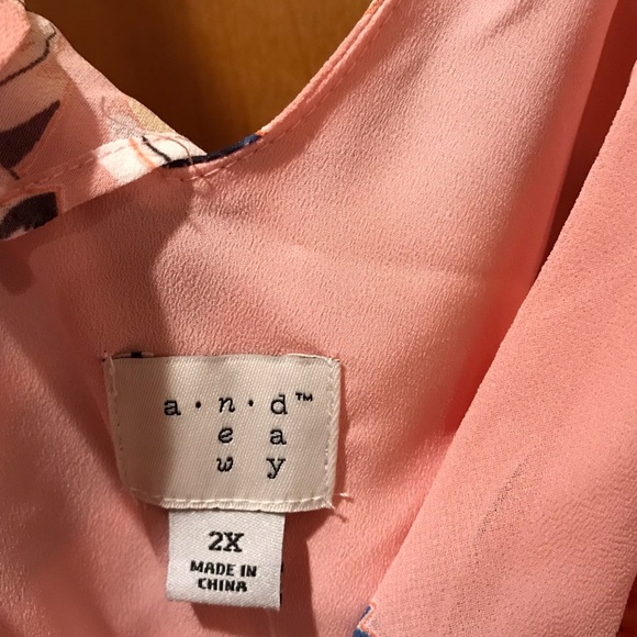 Asymmetrical sun dress in fun print! - Picture 2 of 2